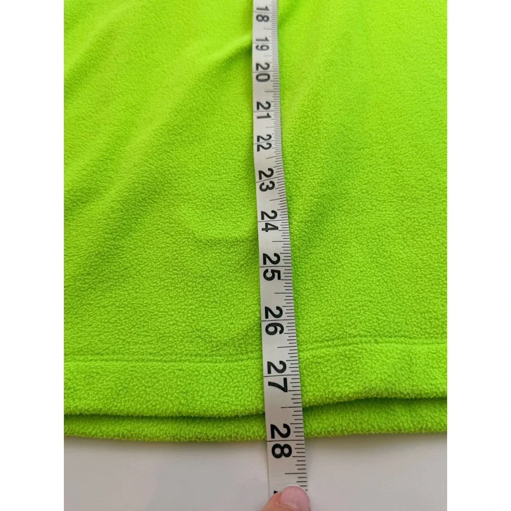 The North Face Mens TKA Glacier Quarter Zip Fleece Neon Lime Green Size M CUA3